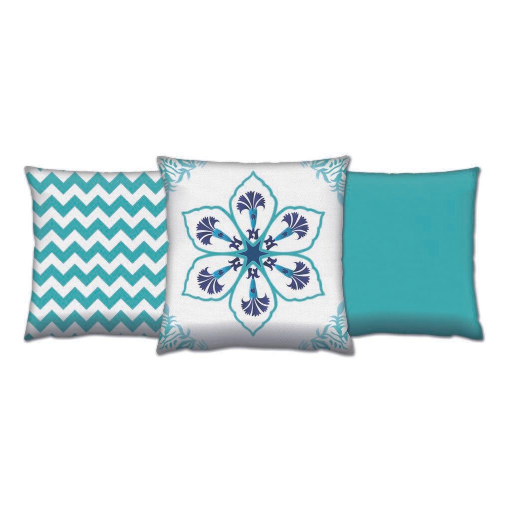 Комплет од 3 перници Aberto Design 43x43cm Шарени