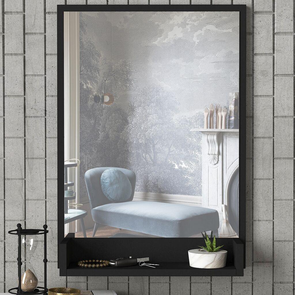 Огледало за дома Hanah Home Costa, црно