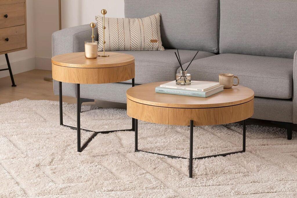 Комплет од 2 маси Hanah Home Islo Natural, беж