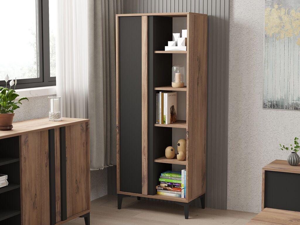 Полица Hanah Home 70x175x30cm Беж-Антрацит