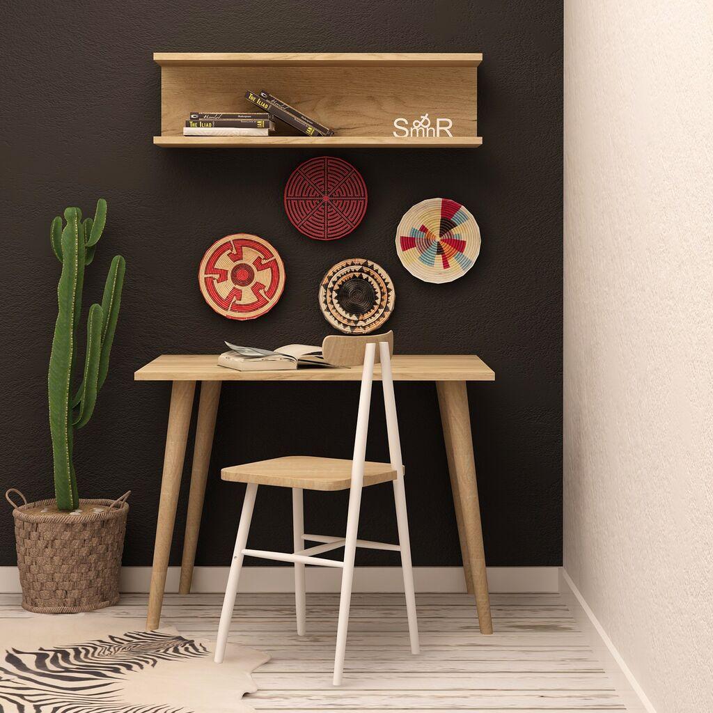 Работна маса Hanah Home 80x74x60 см, даб