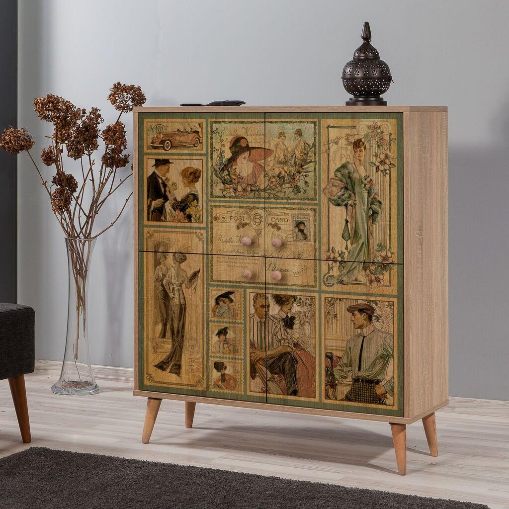 Комода Hanah Home Multilux 95x111x36cm даб