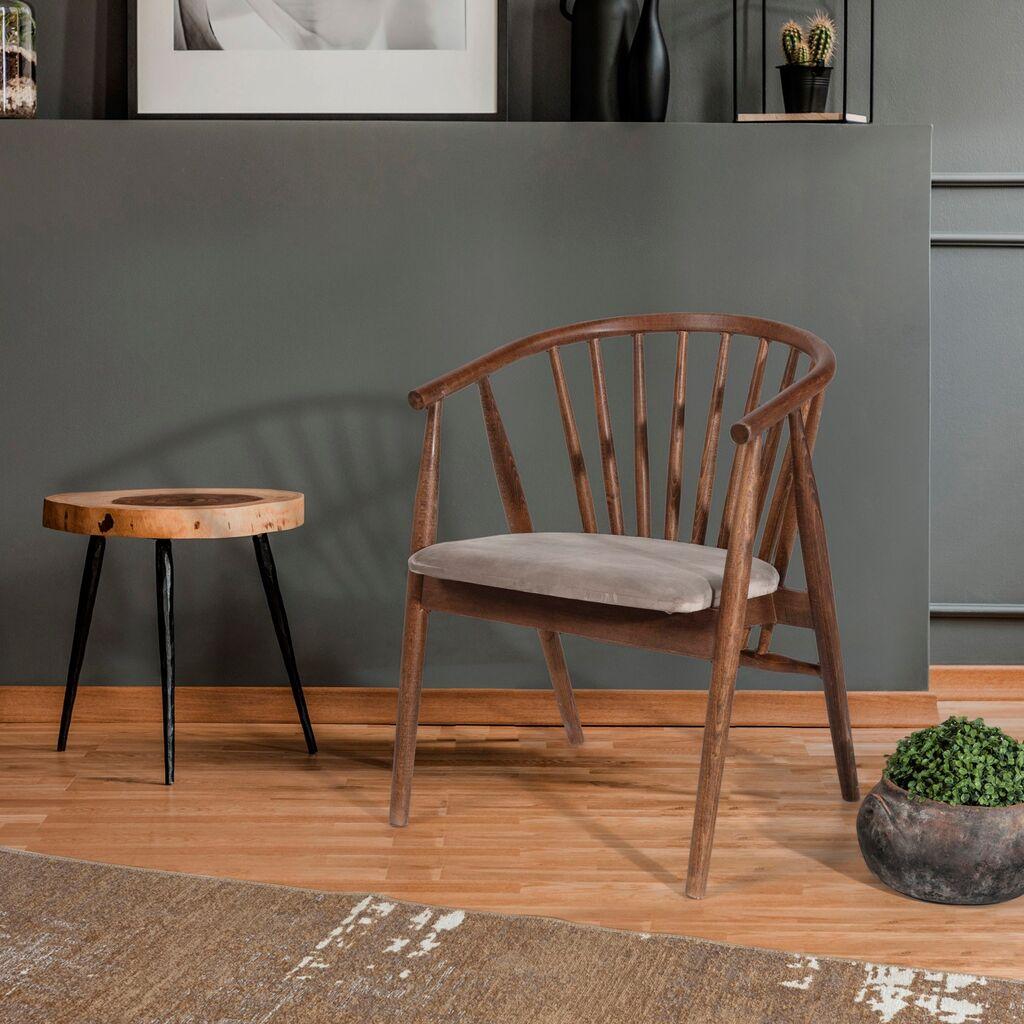 Трпезариска столица Hanah Home Albero48, кафеава