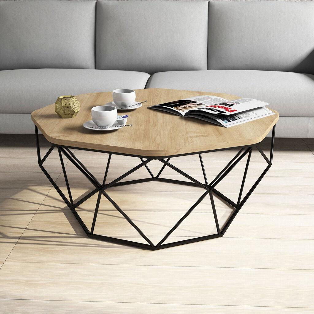Маса Hanah Home Diamond Club, 90x38x90 см, даб