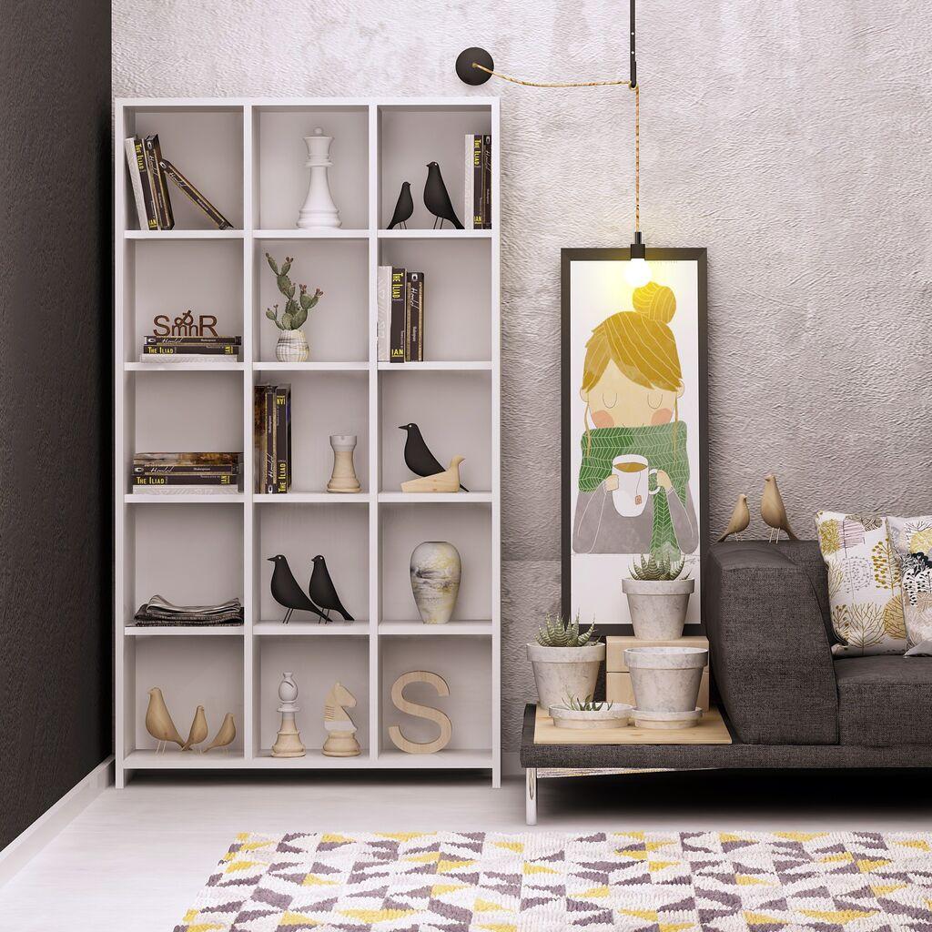 Полица Hanah Home 90x160x25cm бела