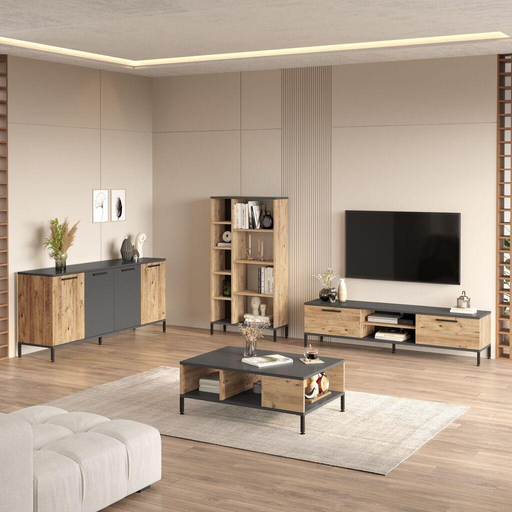 Комода и клуб маса Hanah Home, беж-антрацит