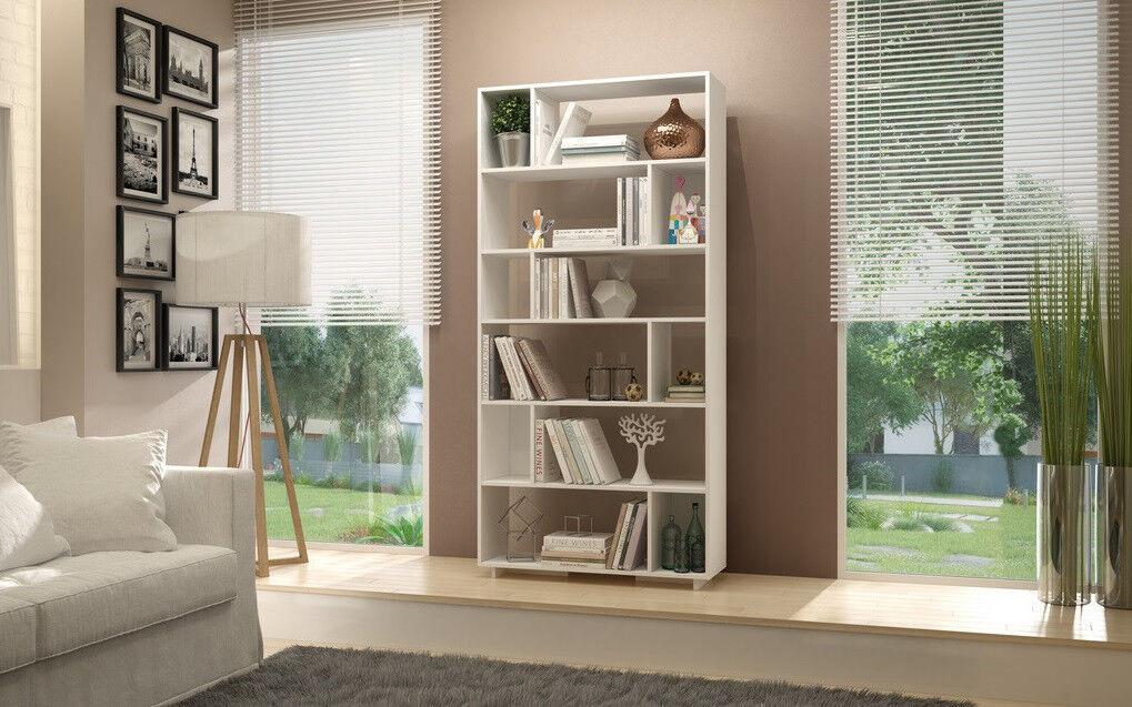 Полица Hanah Home 90x188.6x25.4 см бела