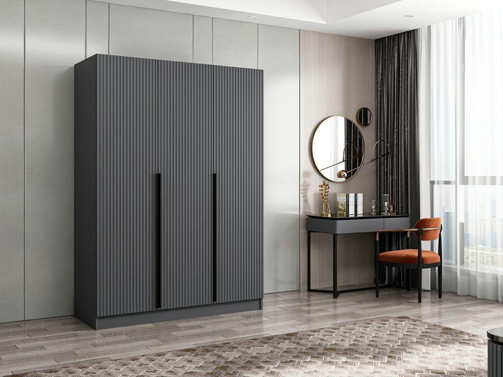 Гардеробер Ханах Хоум Кејл 135x210x52см Антрацит