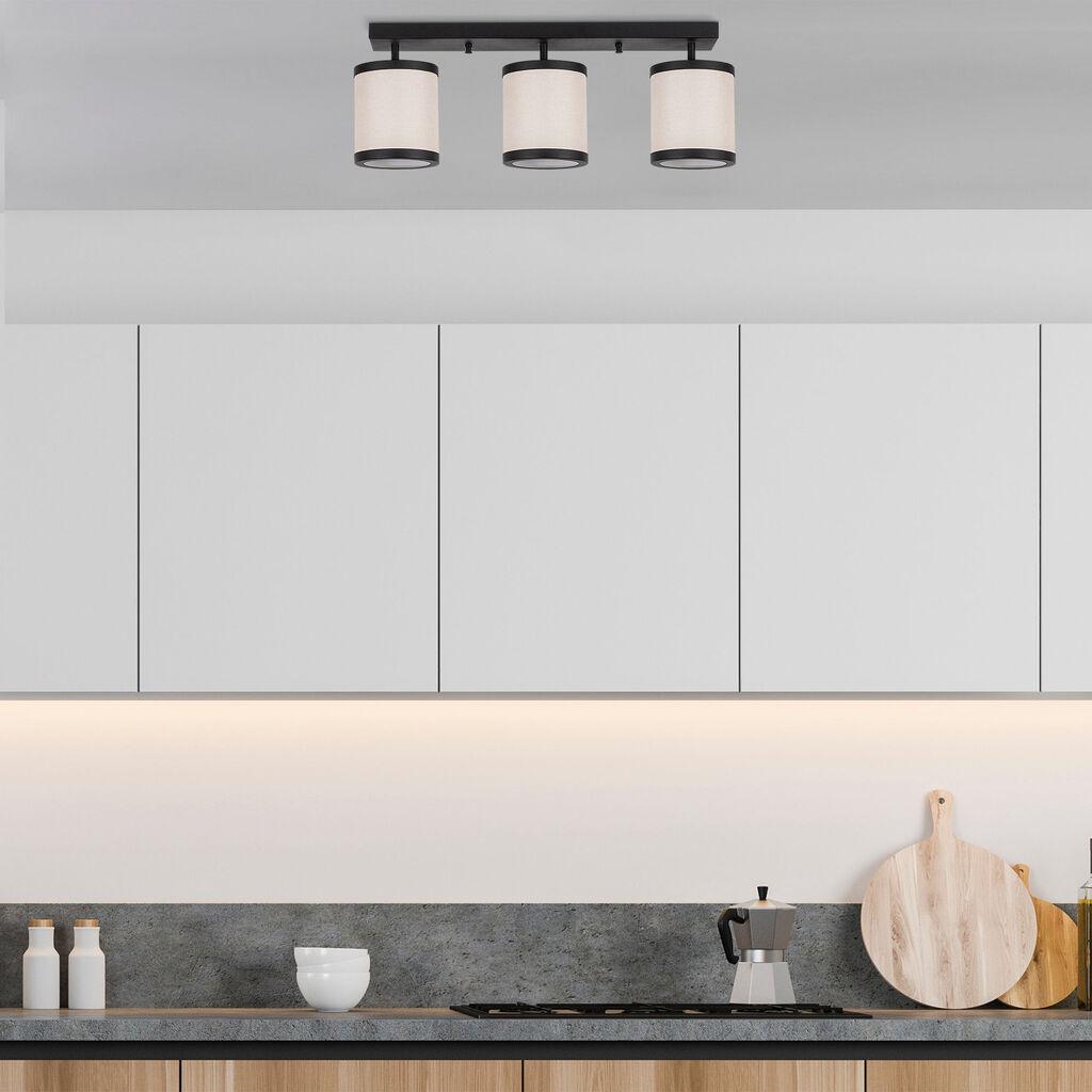 Висечка светилка Opviq Way 11636, E27, 3x40W, IP20, црна