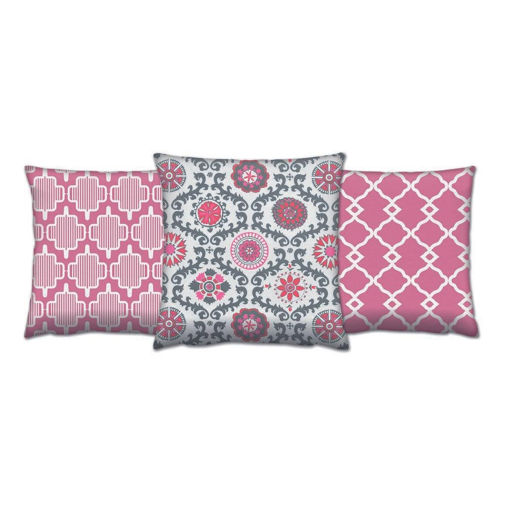 Комплет од 3 перници Aberto Design 43x43cm Шарени