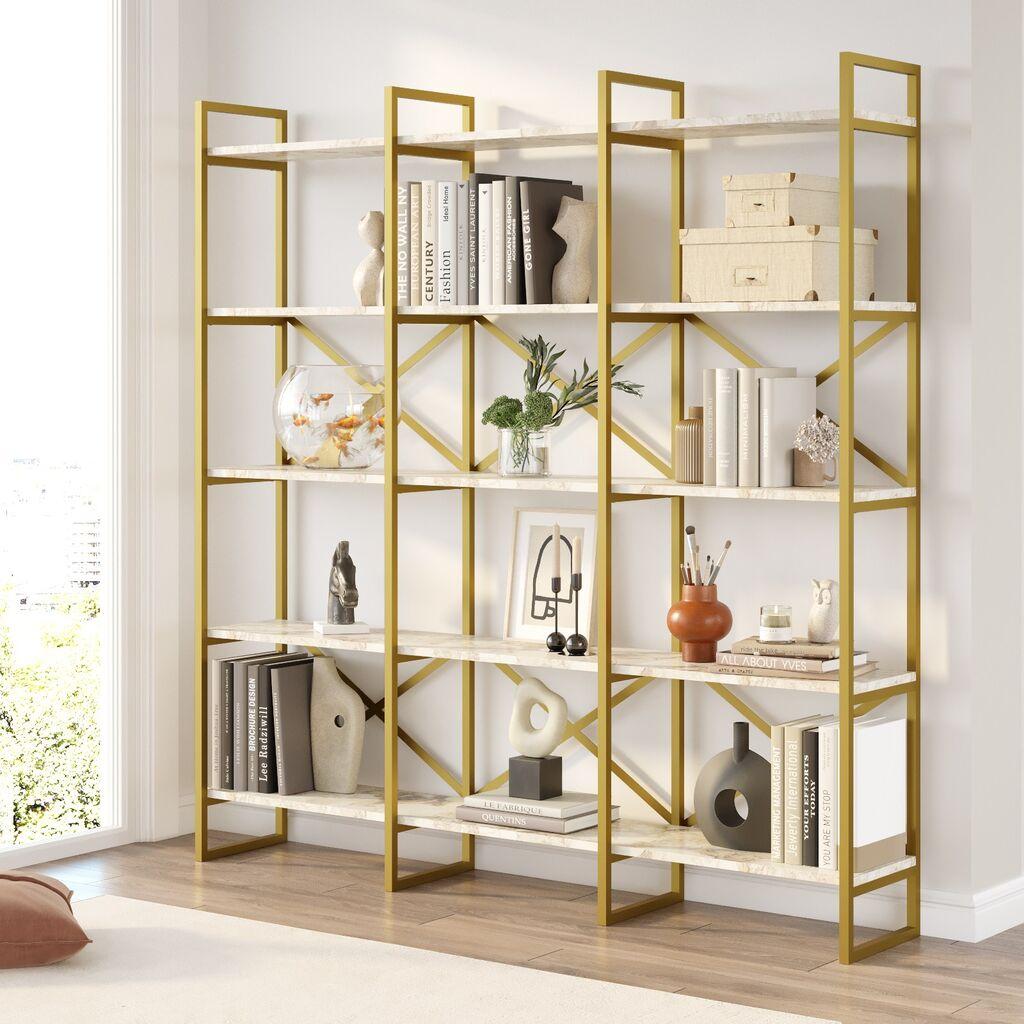 Полица за книги Hanah Home VG6 GE, дабово-жолта