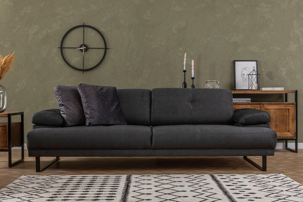 Atelier del Sofa Расклоплива гарнитура Mustang 99x83x239cm Антрацит