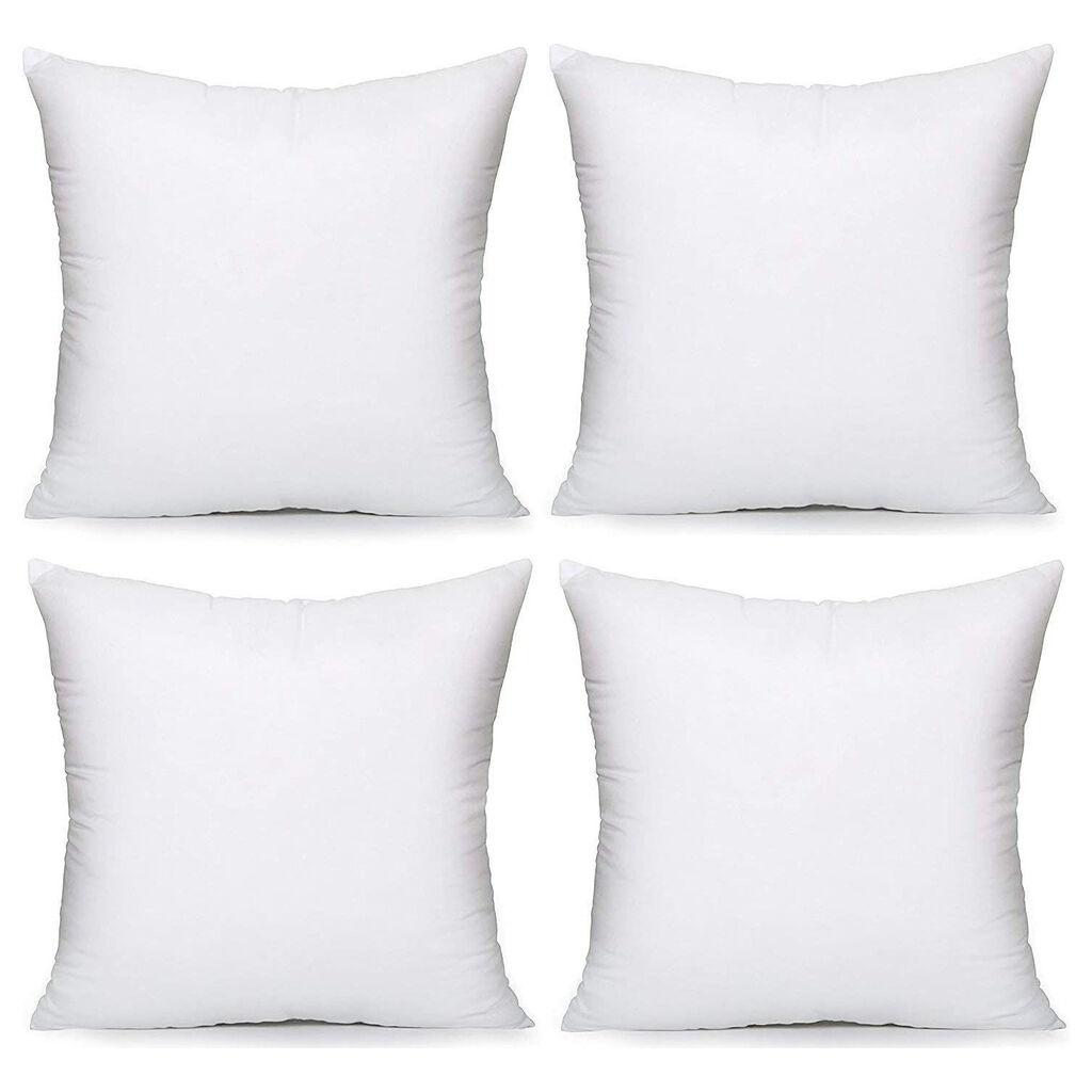 Комплет перници Aberto Design Kirlent Ici, 45x45 см, 4 парчиња, бела боја