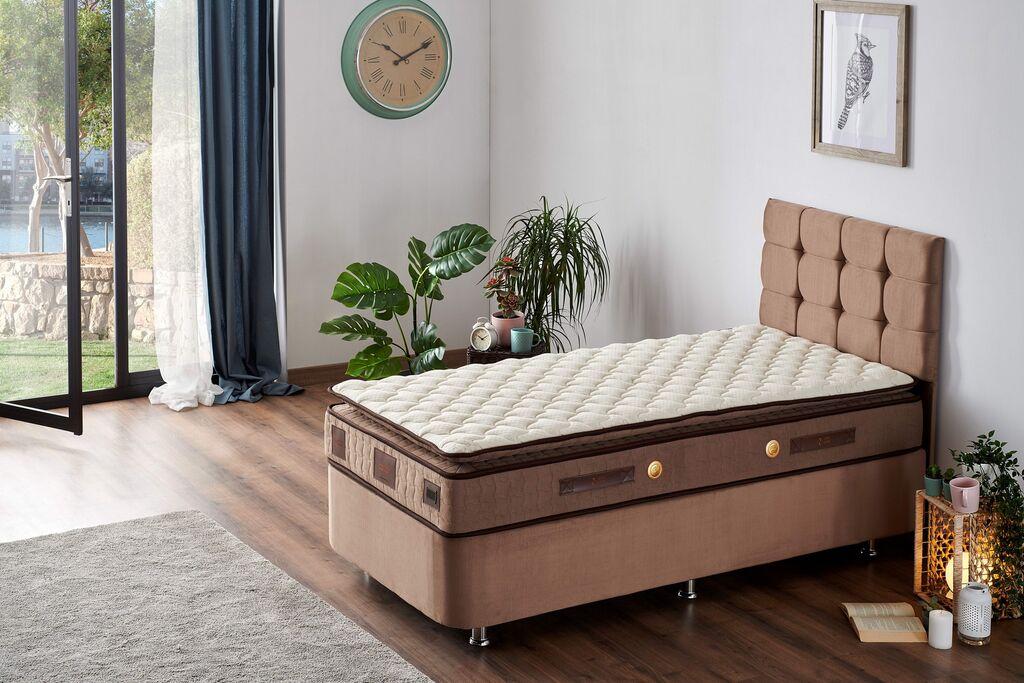Душек Hanah Home 120x25x200cm бело-кафеава