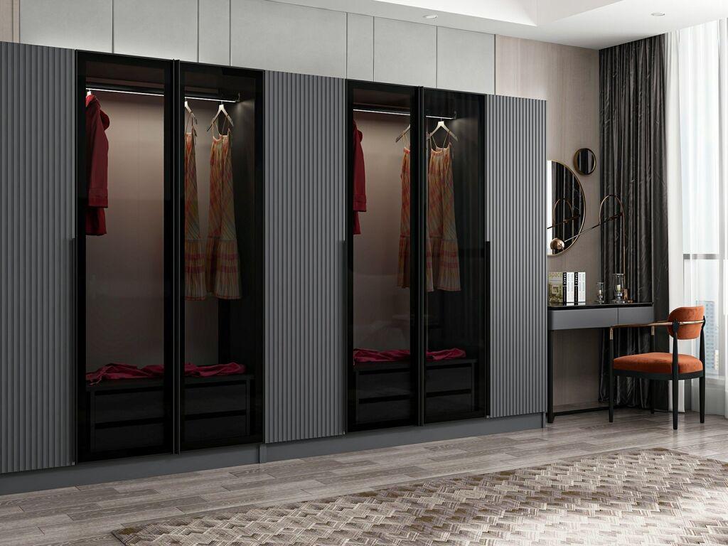 Гардеробер Hanah Home Kale Plus 315x210x52cm Сива