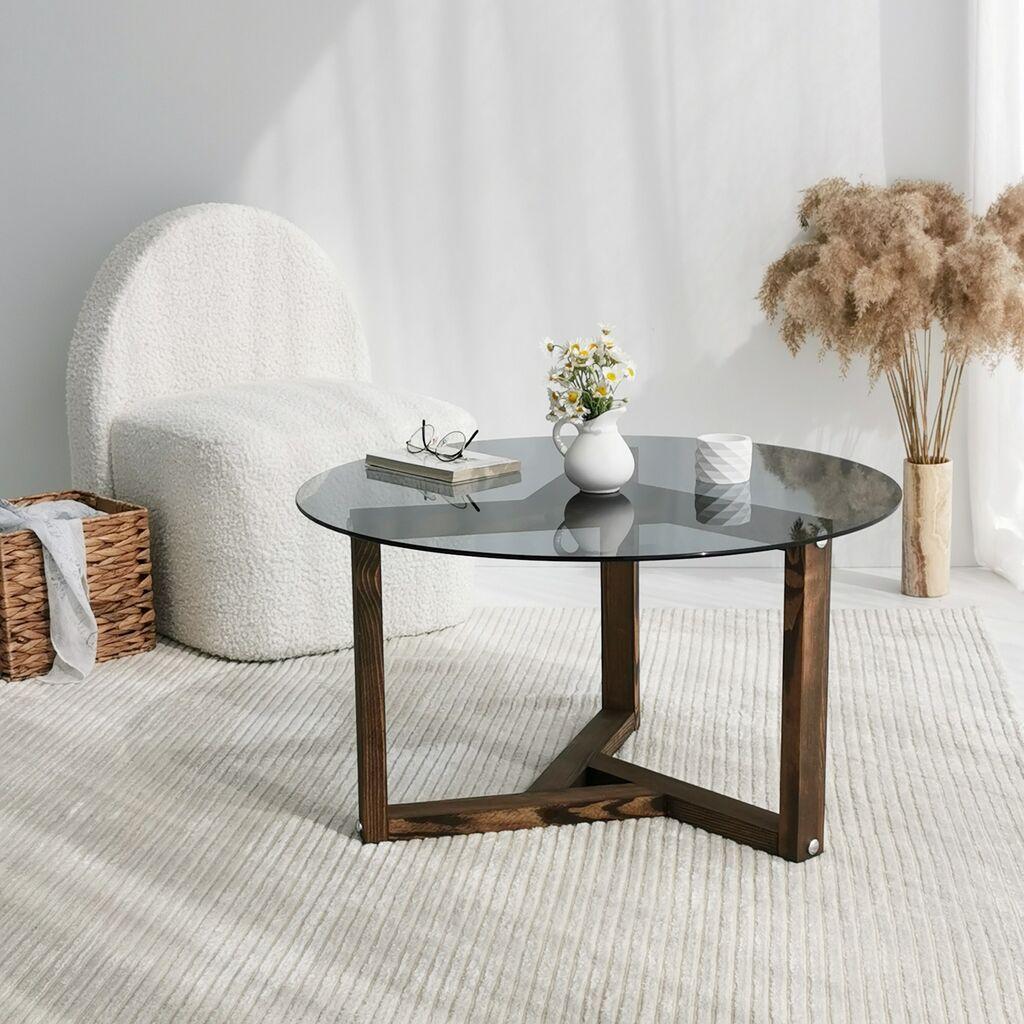 Маса Hanah Home Club 75x40x75cm сива
