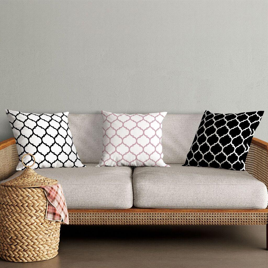 Комплет од 3 перници Aberto Design 43x43cm Шарени
