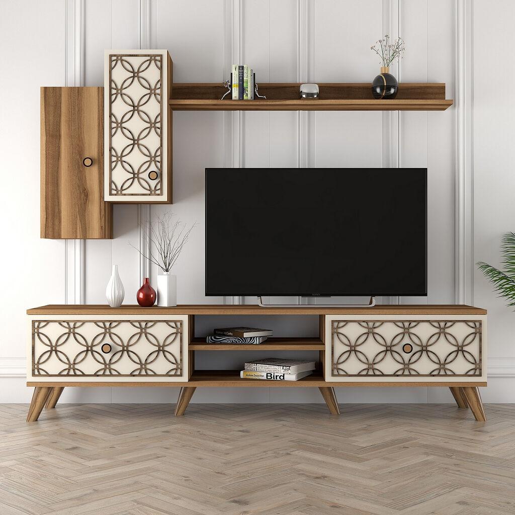 Полица за телевизор Hanah Home Class S, кафеаво-крем