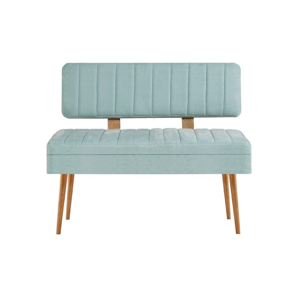 Hanah Home Клупа за ходник 110X82,5X40 Cm Маслинеста