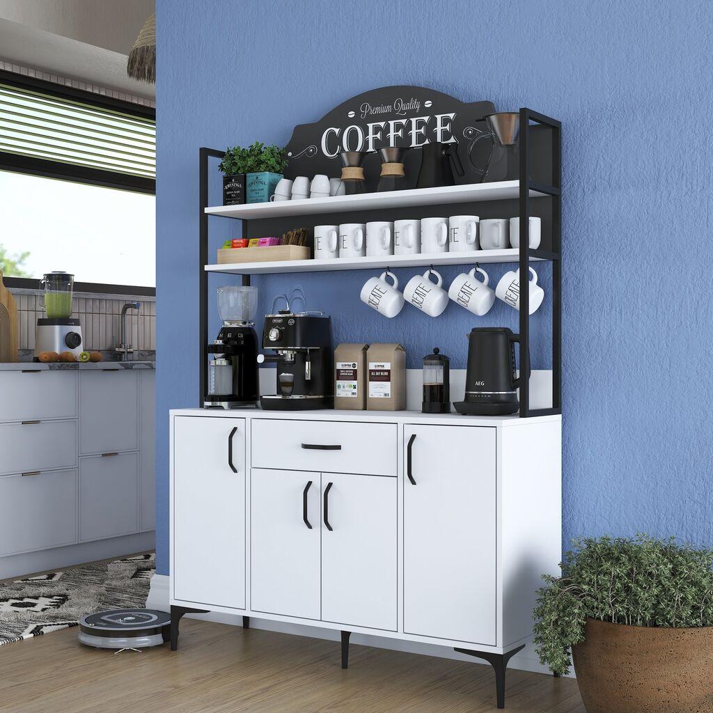 Комода Hanah Home 120x183.6x40 см бела