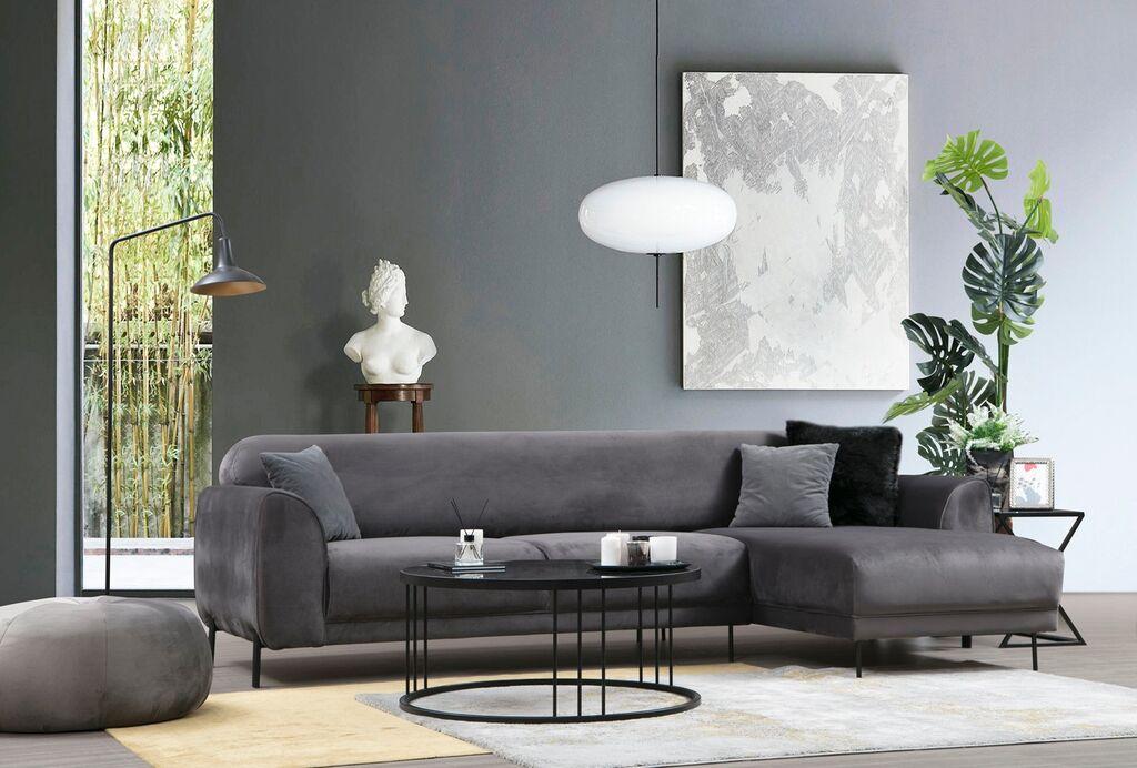 Аголна софа Atelier del 96x85x287 см Антрацит