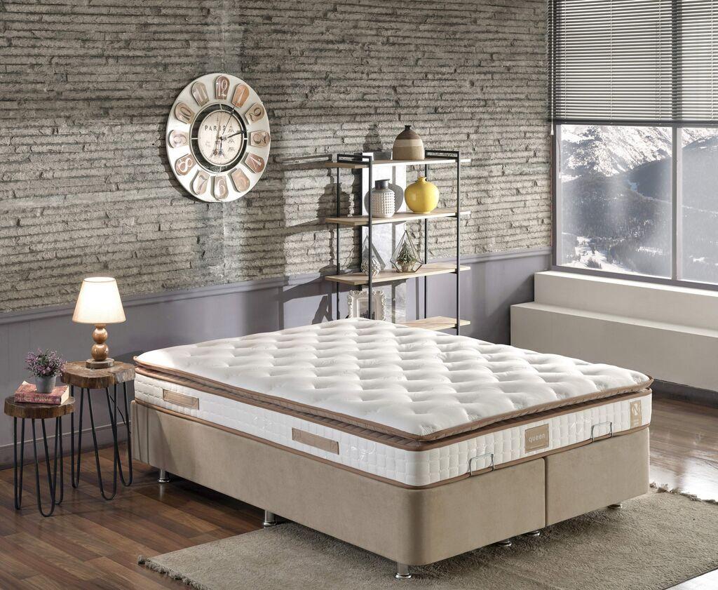 Душек Hanah Home 140x25x190cm бело-кафеава