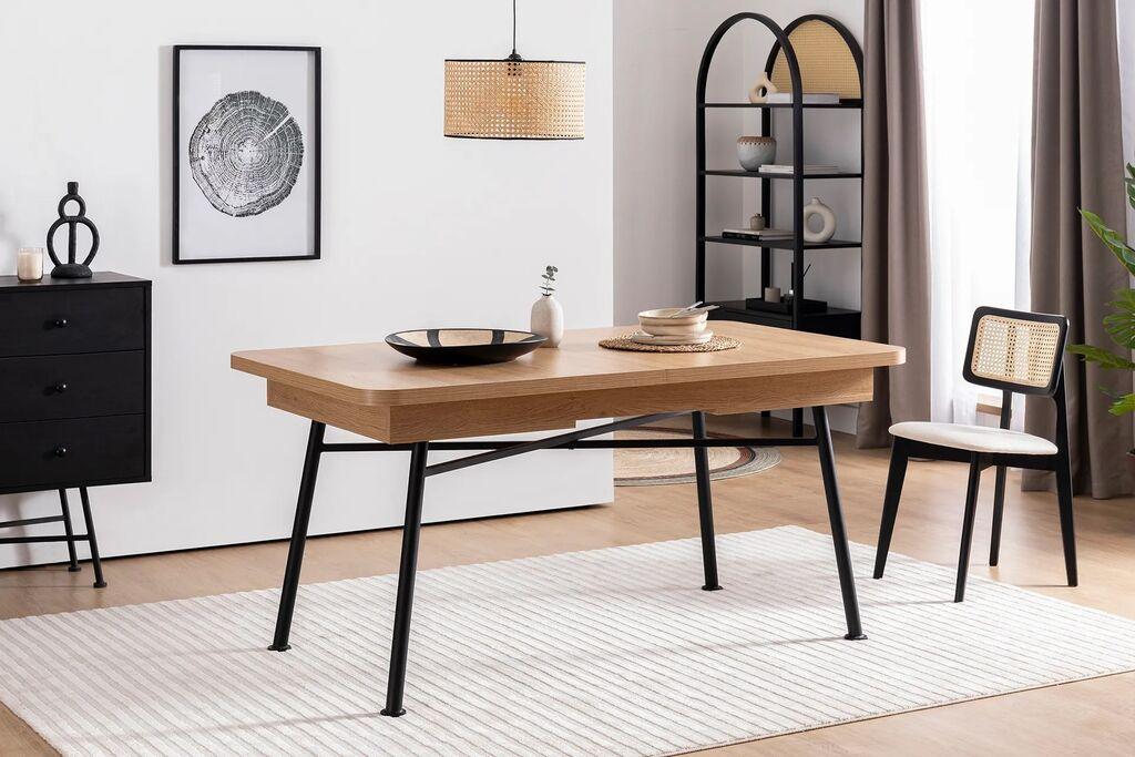 Трпезариска маса Hanah Home Nala 198 160x77x90 см беж