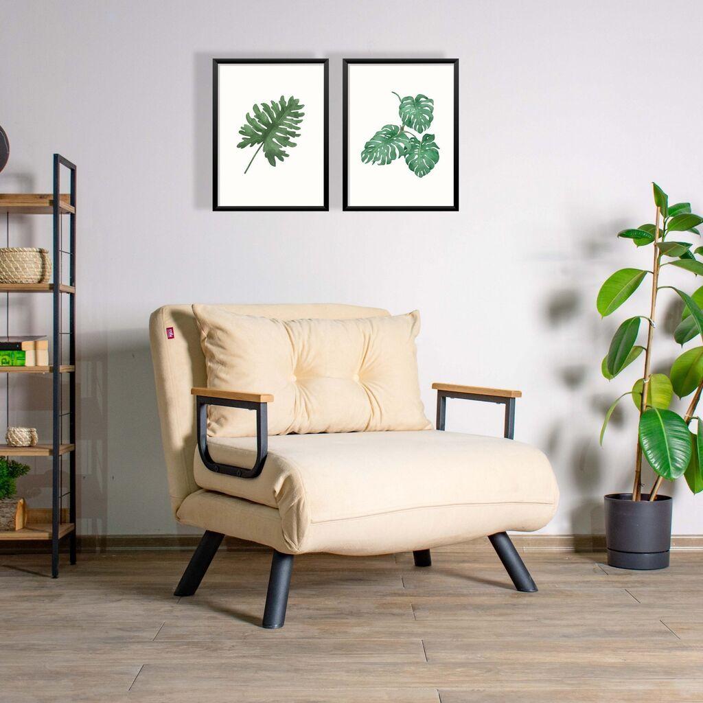 Atelier del Sofa Sando Единична софа на расклопување, крем