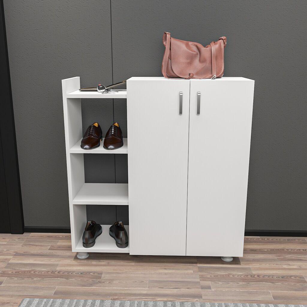 Полица за чевли Hanah Home 90x95x29,6 см бела