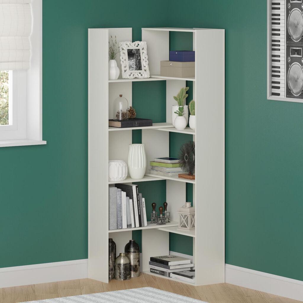 Полица за книги Hanah Home Save, бела