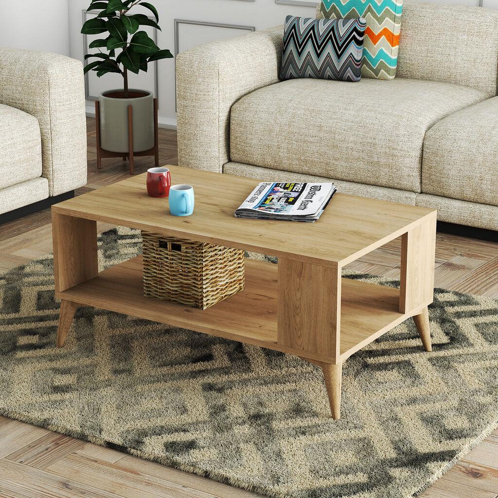 Маса Hanah Home Club автентична 90x54x41.6 см даб