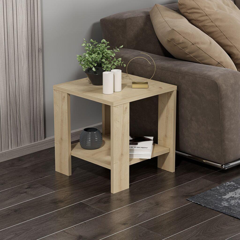 Клуб маса Hanah Home Midi Yan 40x40x42cm даб