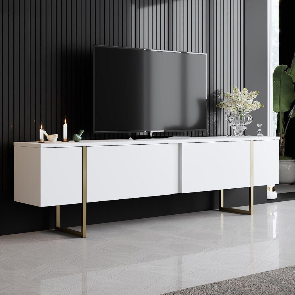Hanah Home ТВ комода Luxe,  бела