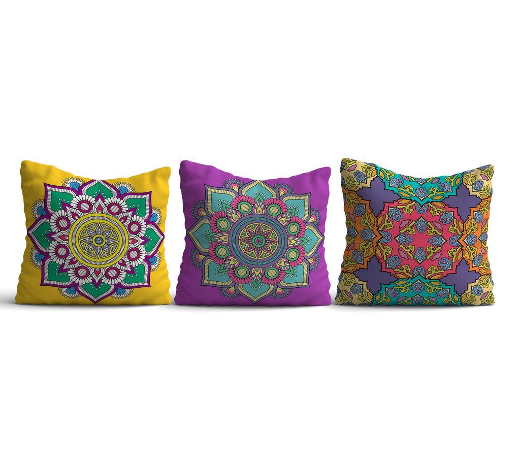 Комплет од 3 перници Aberto Design 43x43cm Шарени