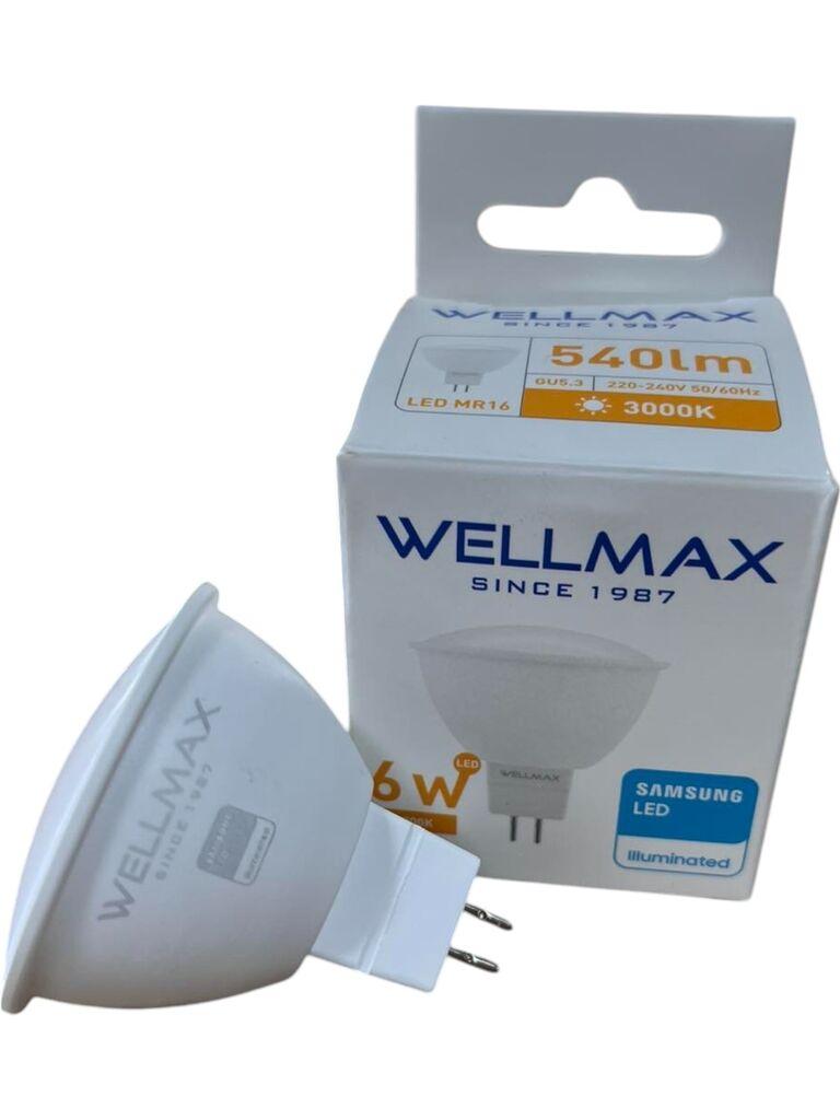 Wellmax -LED Сијалица MR16, 220V, 6W, 3000k