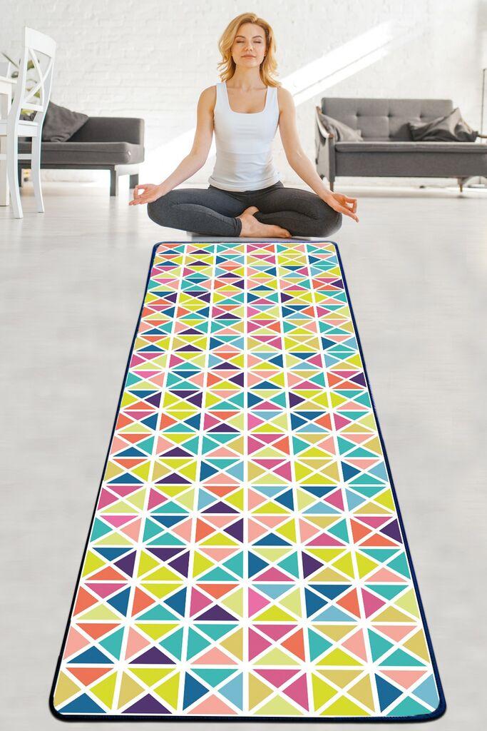 Подлога за јога Vital and Vivid Tyaigan, 60x200 см, шарена
