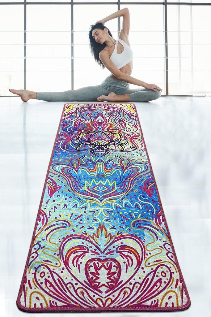 Подлога за јога „Витал енд Вивид" Џојко, 60x200 см, шарена