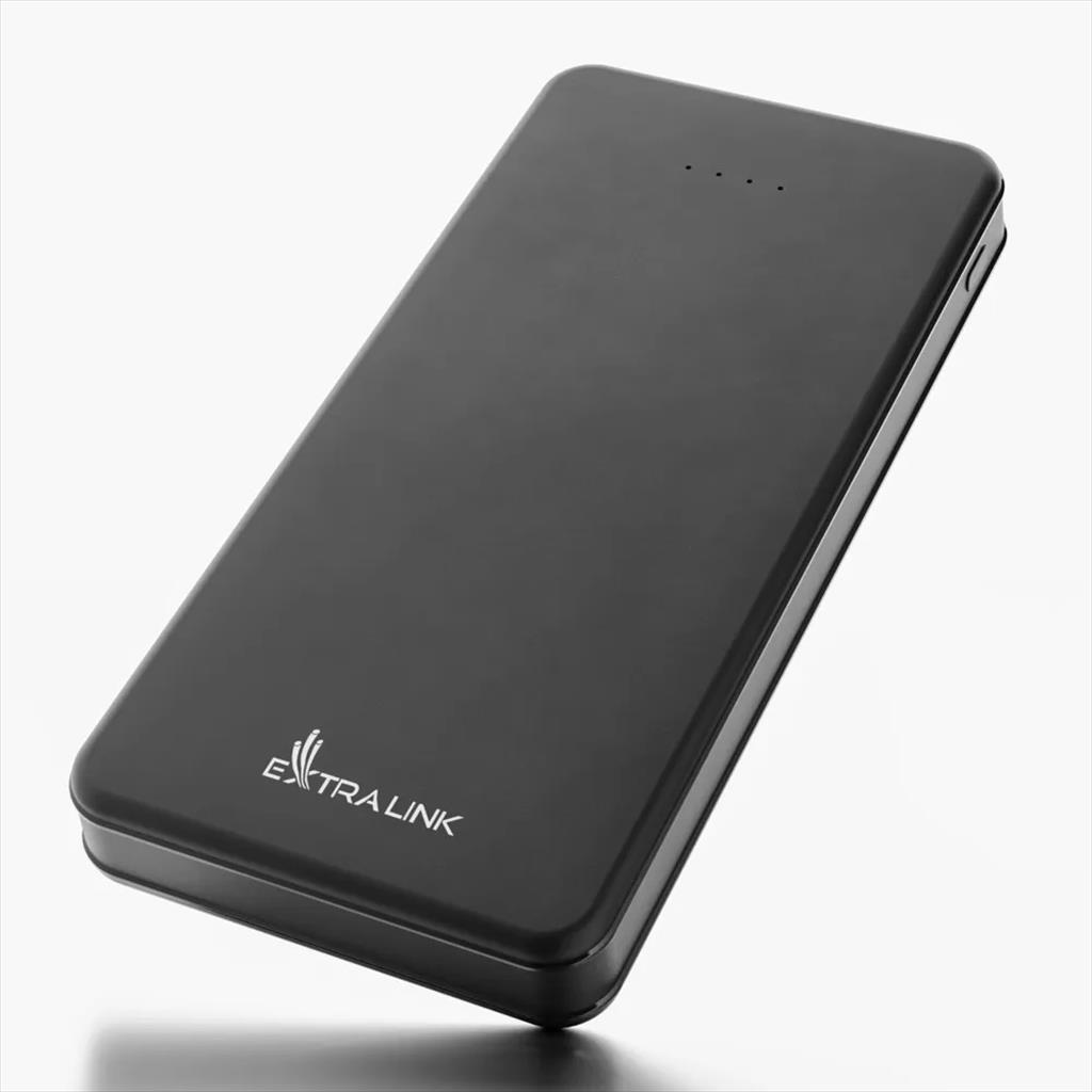 Extralink Батерија Преносна EPB-078B 10000mAh, Dual Input Micro-USB/USB-C, Dual Output 2xUSB-A, Црна