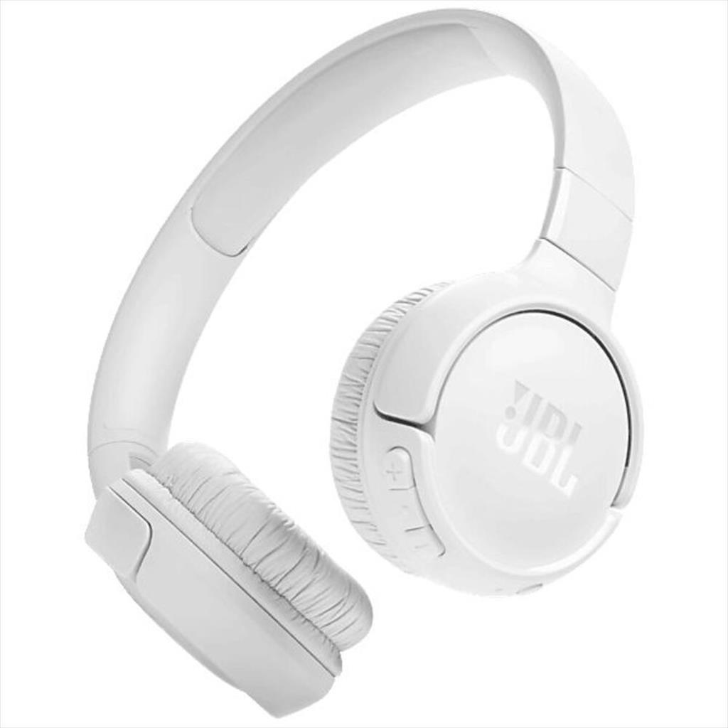 JBL Bluetooth Слушалки TUNE 525BT, Бели