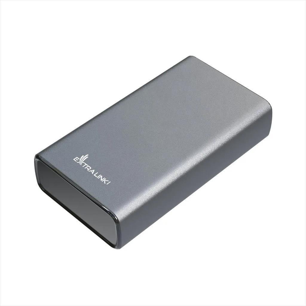 Extralink Батерија Преносна EPB-126 20000mAh, 45 Fast Charge, Дигитален Дисплеј, USB-C/USB-A, Сива