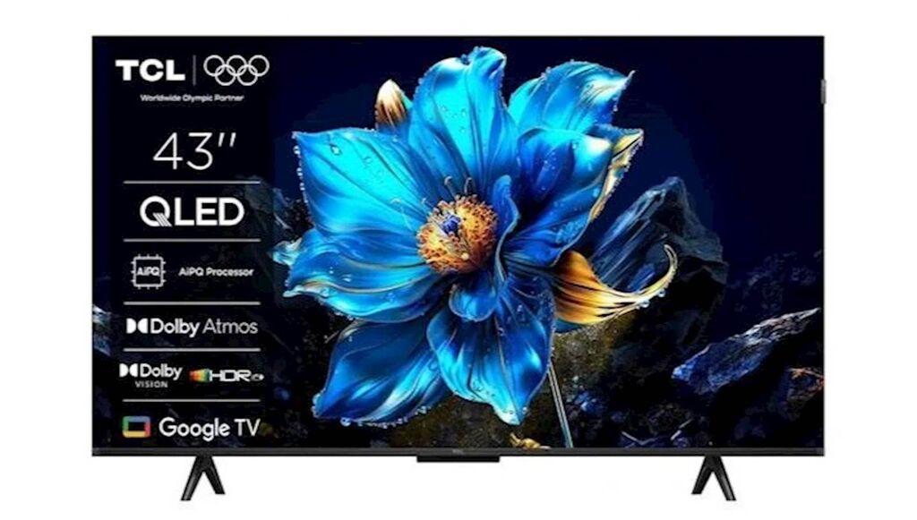 TCL Смарт Телевизор со Dolby Vision и Google TVP71K 43" QLED 4K ULTRA HD