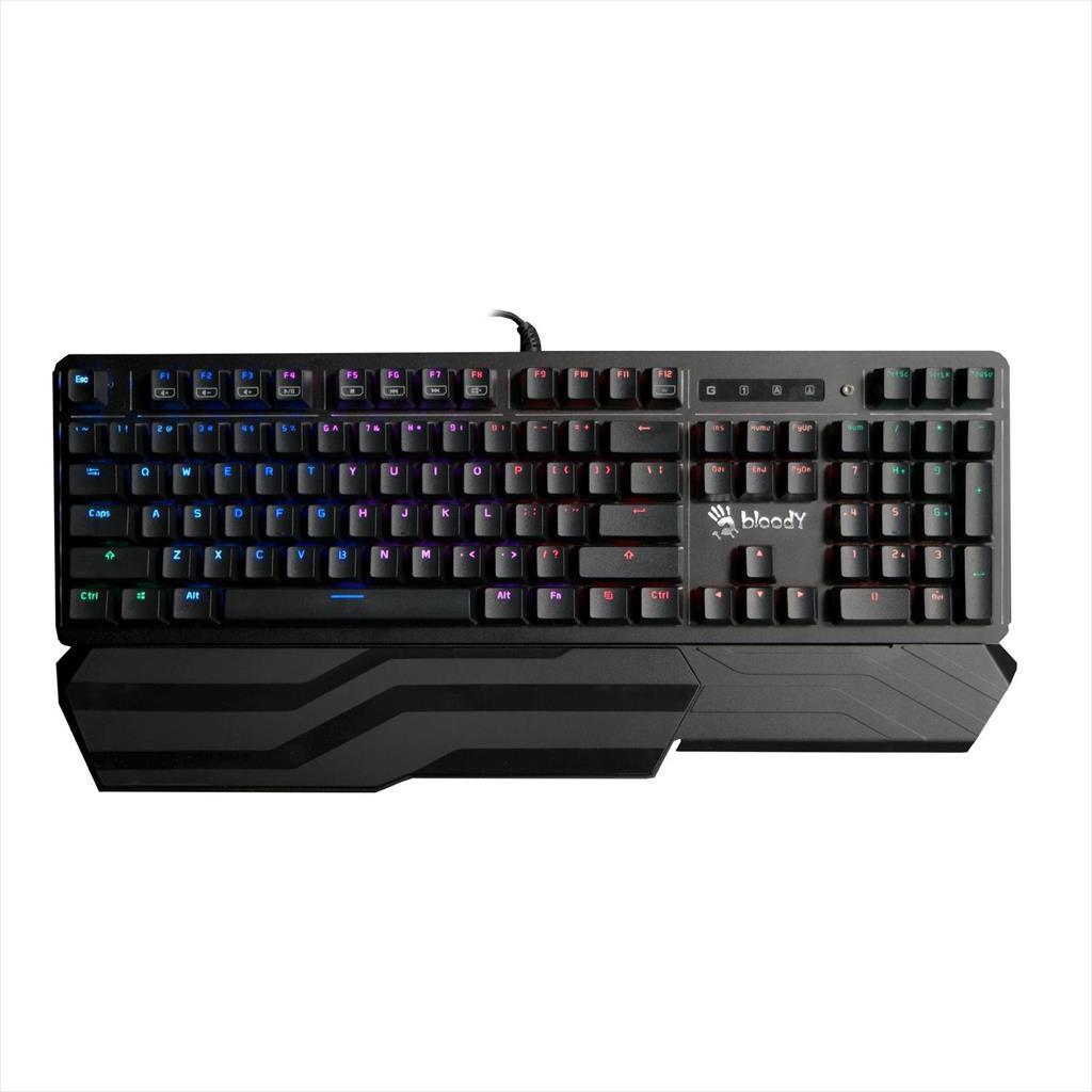 A4TECH Тастатура Механичка Bloody Gaming B975 LK Optic Bron Sitch, RGB, rist Rest, Црна