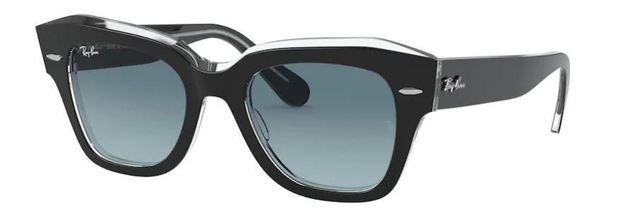 Машки очила за сонце RAY-BAN State Street 0RB2186 12943M 49, црни и сини