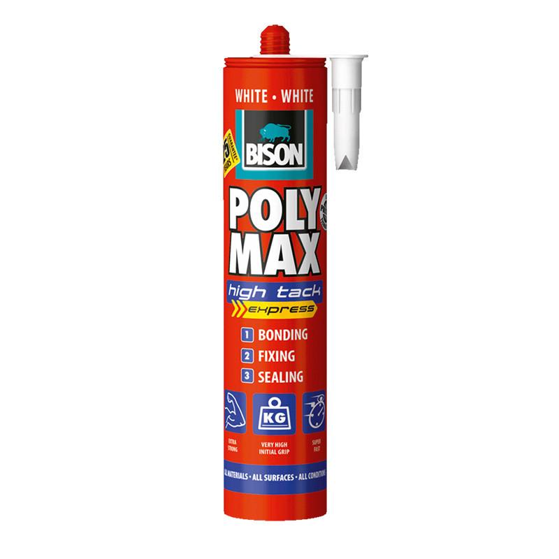 Bison Poly Max High tack Лепило и заптивна смеса 435 гр.