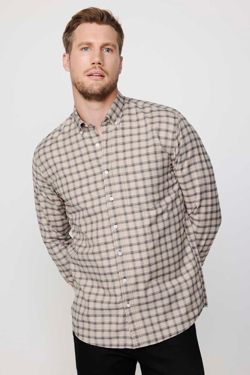 TUDORS Classic Fit - Comfort Fit кошула беж