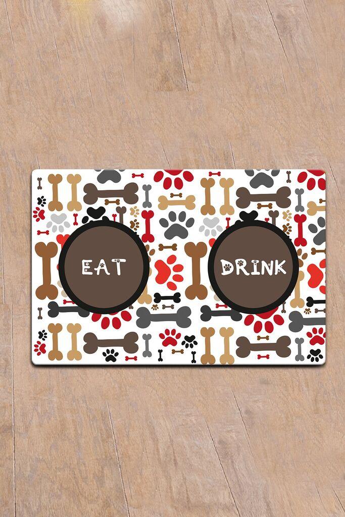 Подметач „Paws & Whiskers“ во боја на подметач, шарена