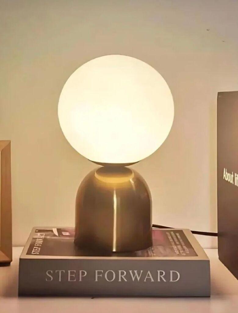 Столна ламба Opviq BRZ-340118, 40 W, 32 см, златна боја