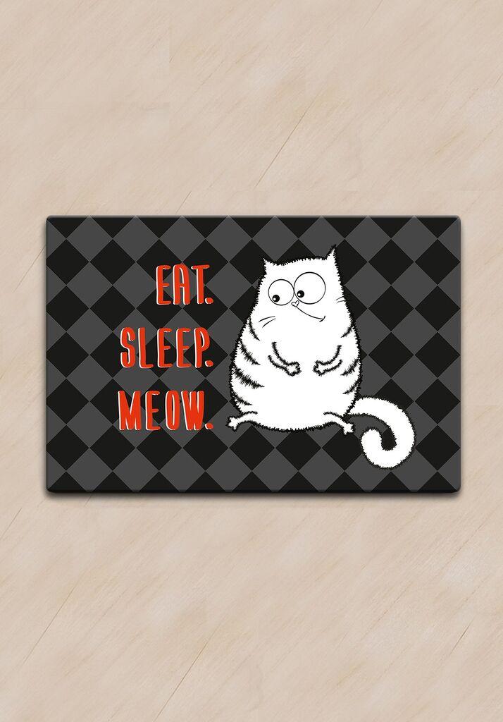 Подлога „Paws & Whiskers Eat Sleep Meow Bowl“, шарена