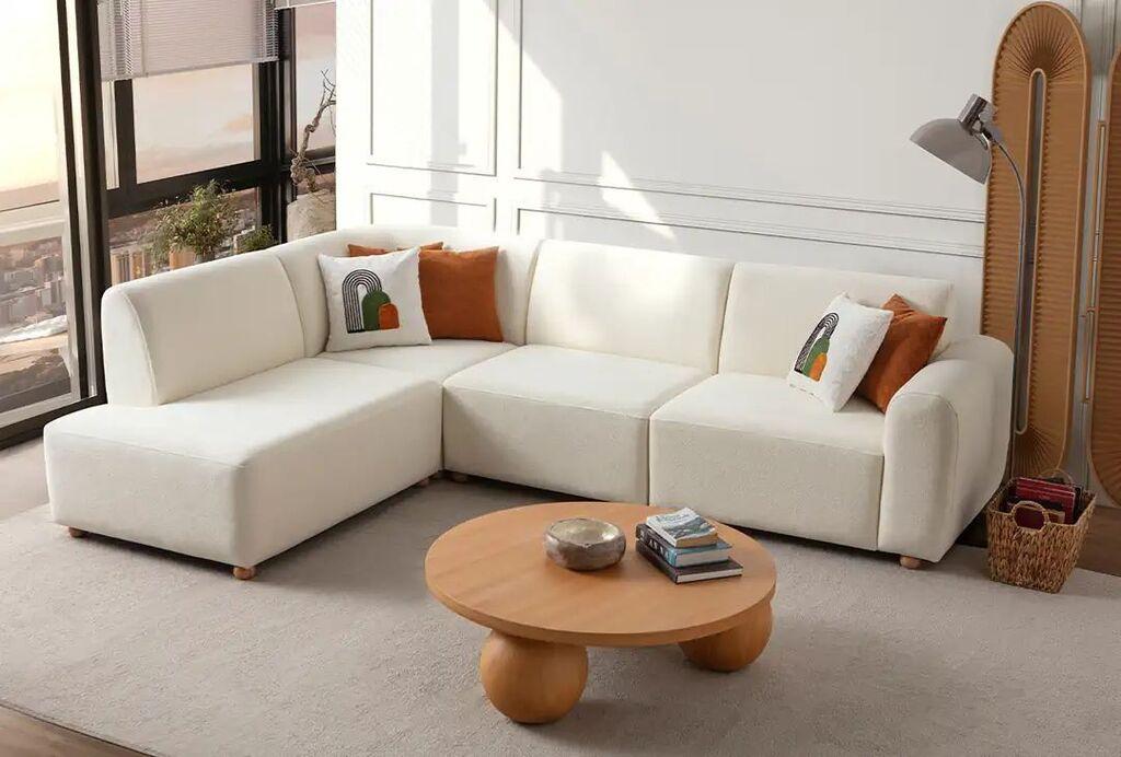 Аголна гарнитура Atelier del Sofa S-Loft лева, 206 x 290 x 90 см, Антрацит