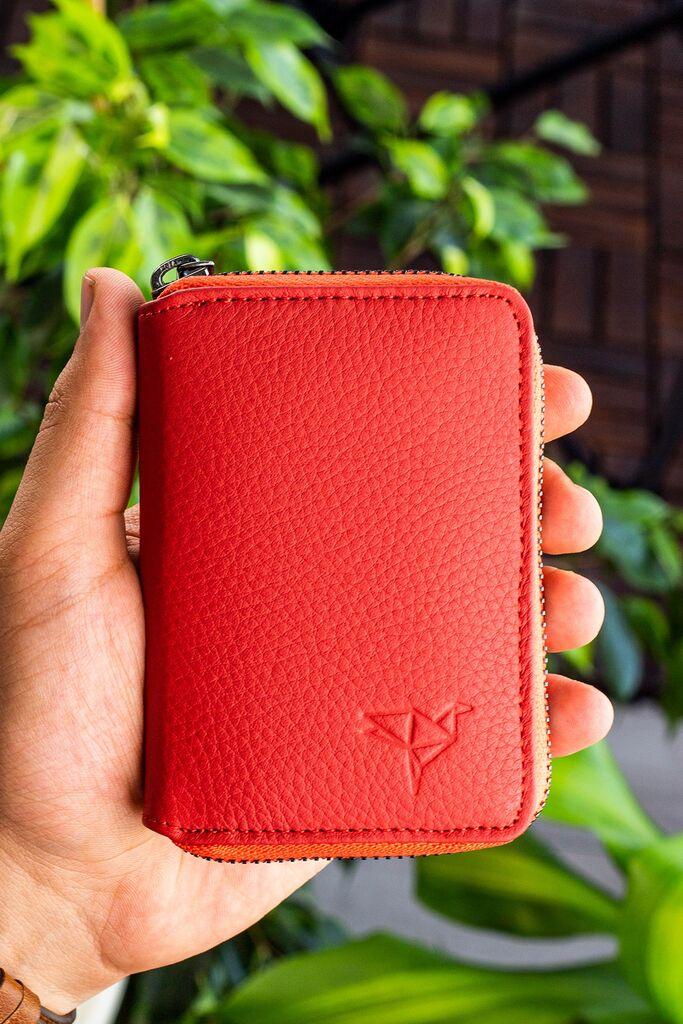 Ланец за паричник за картички „Багмор", црвен,